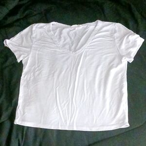 Olivia rae Cropped tee white women's xs